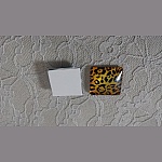 vierkante glazen cabochon 25mm 038 