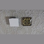 vierkante glazen cabochon 25mm 031 