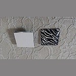 vierkante glazen cabochon 25mm 028 