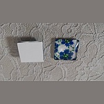 vierkante glazen cabochon 25mm 021 