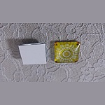 glazen vierkante cabochon 25mm 020 