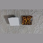 vierkante glazen cabochon 25mm 017 