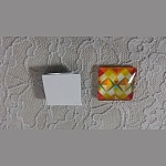 glas vierkante cabochon 25mm 014 