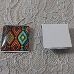 glas vierkante cabochon 25mm 011 