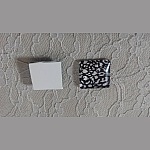 vierkante glazen cabochon 25mm 006 