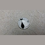 glazen cabochon rond 20mm cat 013 