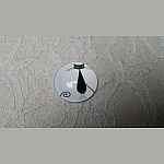 glazen cabochon rond 20mm cat 004 