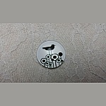 rond glas cabochon 20mm vogels 018 