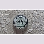 glazen cabochon rond 20mm vogels 006 
