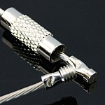 1 halsketting starre draad zee groen schroefsluiting N°01