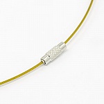 1 halsketting star goud bekabeld draad schroefsluiting N°01