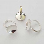 Verstelbare ringsteun met 4 klauwplaten zilver N°01