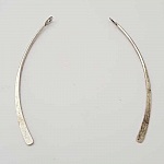 Metalen staaf gebogen Zilver 1 ring N°01 Zilver