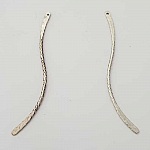 Metalen staaf gebogen Zilver 1 ring N°02 Zilver