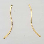 Staaf gebogen metalen staaf zilver 1 ring N°02 goud