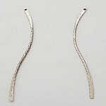 Metalen staaf gebogen Zilver 1 ring N°03 Zilver