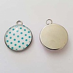 Pendentif Cabochon 20 mm en Verre Fantaisie N°02