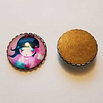 Pendentif Cabochon 30 mm Fantaisie N°12-05