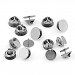 1 Support Pin's Acier Inoxydable Plateau 10 mm