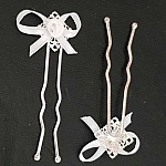 Epingle à cheveux Blanc mariage N°05