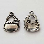 Breloque Sac N°29 Valise Argent