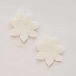 Jolie petite fleur en Feutrine 36 mm N°10-07 x 2 pièces