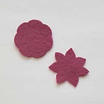 Jolie petite fleur en Feutrine 36 mm N°20-04 x 2 pièces