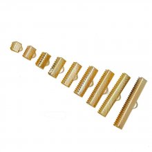 10 koordklauwpunten 13 x 08 mm goud