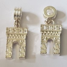 Arc de Triomphe verzilverd bedeltje