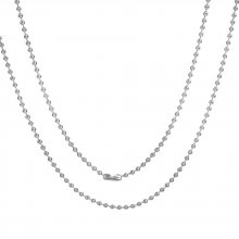 Ketting N°01 kogelketting 304 roestvrij staal 60 cm - 3mm