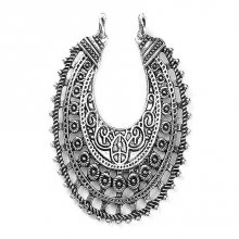 Connectoren N°01 Ovaal Zilver Holle Bloemen