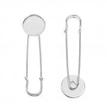 Pinhouder ronde cabochon 20 mm x 5 stuks