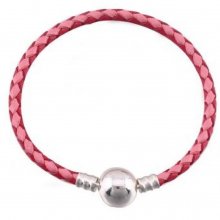 Europese gevlochten armband Clip 02 19cm
