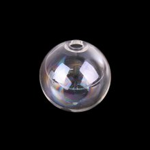 1 Ronde glazen bol om te vullen 12mm AB Transparant