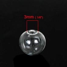 Glazen bollen rond 10mm 20 stuks om te vullen