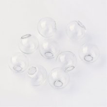Glazen bollen rond 12mm 50 stuks om te vullen