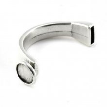 Halve armband in Zamak 12 mm x 03 mm