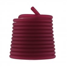 1 meter Pvc Holle Koord 3 mm Donker Fushia