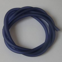 1 meter Pvc Holle Koord 5 mm Blauw Montana