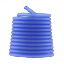 1 meter Pvc Holle Koord 5 mm Blauw Medium