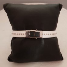 Leren T-Moro bal 10 mm met nikkelvrije kogelketting per 20 cm