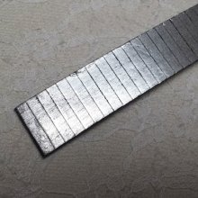 Zilveren Rechthoek Leer 20 mm bij 20 cm