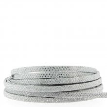1 meter Lizard strap Grijs/Zilver 05 mm
