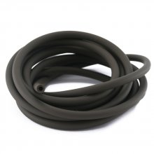 1 meter Pvc Holle Koord 6,5 mm Bruin