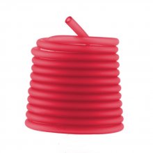 1 meter Pvc Holle Koord 6,5 mm Licht Rood