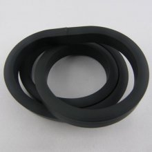 0,50 Cm PVC holle rechthoek Zwart