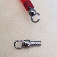 Set van 10 metalen pistoolklemmen voor hol Pvc-koord 5 mm