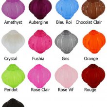 Parel Lucite Lampion Vorm Gestreept Licht Roze