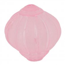 Parel Lucite Lampion Vorm Gestreept Helder Roze