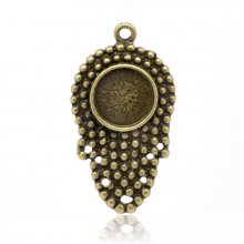 1 cabochonhouder 12 mm N°09 Brons